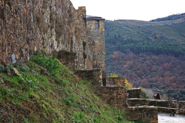 Ortaçağ templar kale 1178 yıldaki ponferrada, İspanya