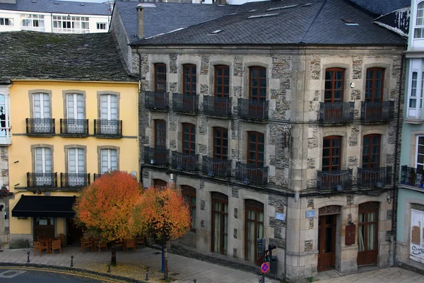 Gatorna i den gamla staden lugo, Spanien — Stockfoto