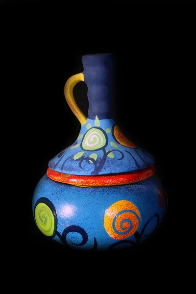 Vaso splendidamente decorato con colorato — Foto Stock