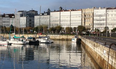 tipik Caddesi coruna, İspanya