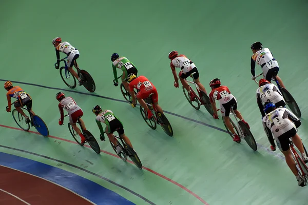 Galapagar, Espanha - 6 DE ABRIL - Espanha Campeonato Indoor Track Cyc — Fotografia de Stock