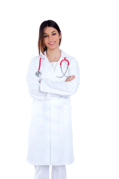 Asiatiska indiska förtroende kvinna läkare leende — Stockfoto