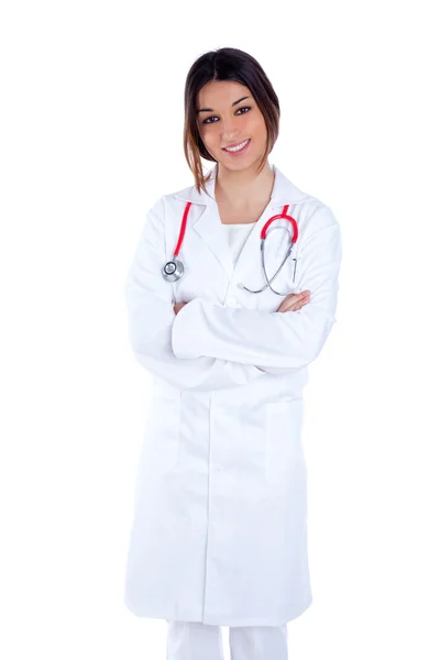 Asiático indiana confiança mulher médico sorrindo — Fotografia de Stock