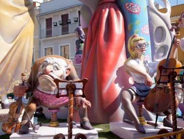 valencia eyaletinin Fallas fest rakamlar