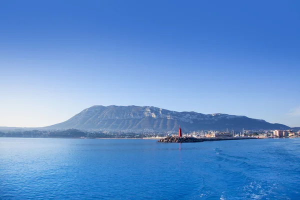 Denia marina Alicante na modré Středomoří — Stock fotografie