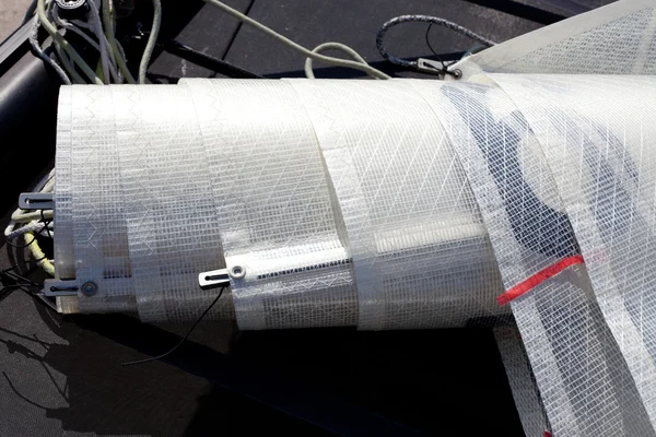 Ayrıntılı makro doku silindir fiber yelkenli — Stok fotoğraf