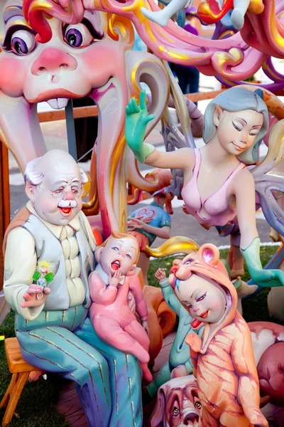 Fallas fest siffror på valencia provinsen — Stockfoto