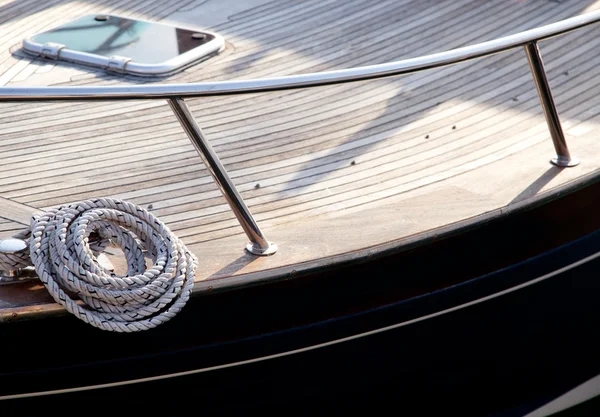 stock image Coil of marine rope detail