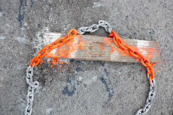 Boyalı marks gemiyle bağlantı zinciri — Stok fotoğraf