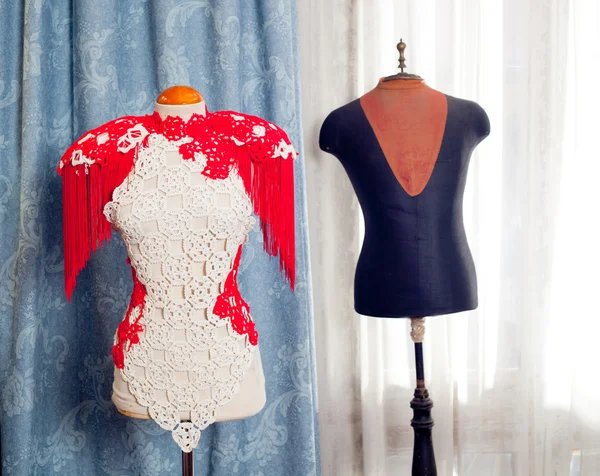 Dressmakers y taylor maniquí moda —  Fotos de Stock