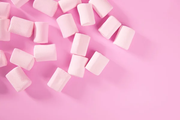 糖果粉红色棉花糖糖果图案纹理 — 图库照片