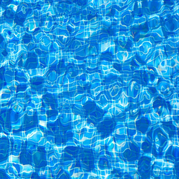 Blue tiles pool water ripple texture — Stock Photo, Image