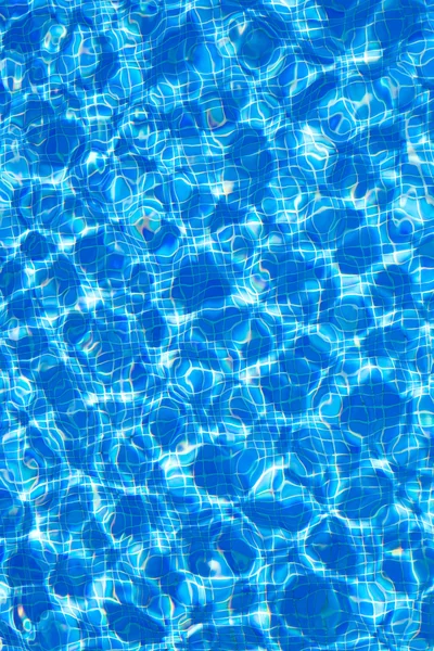 Mavi fayans havuzu su dalgalanma doku — Stok fotoğraf