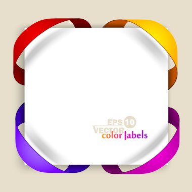 Color labels clipart