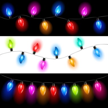 Christmas lights clipart