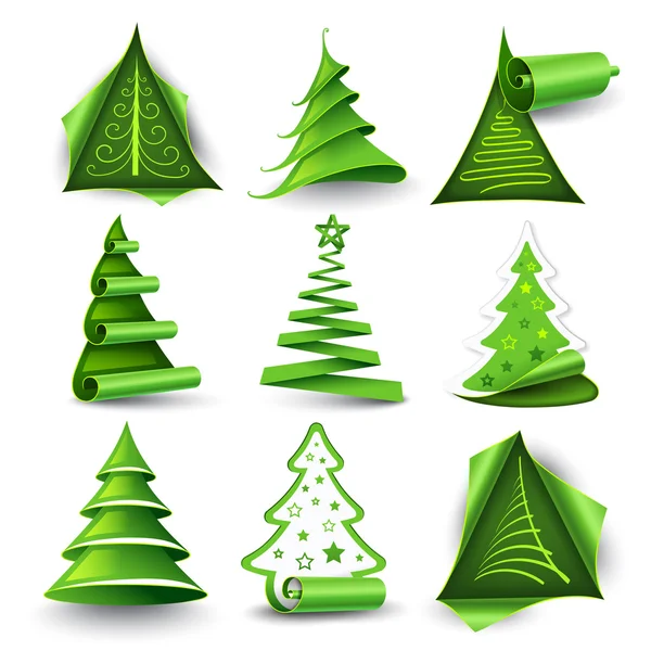 Árvores de Natal — Vetor de Stock