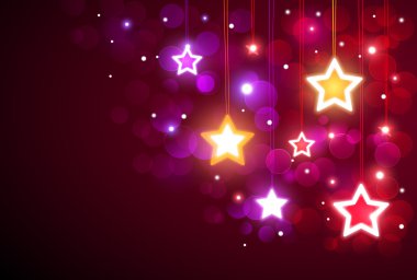 Christmas background with stars clipart