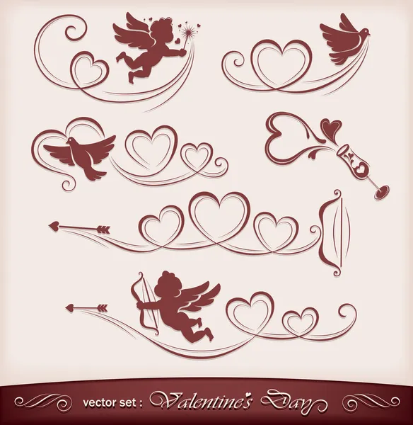Icons for Valentine's Day — Stock Vector