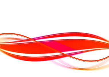 Luminous wavy red lines clipart