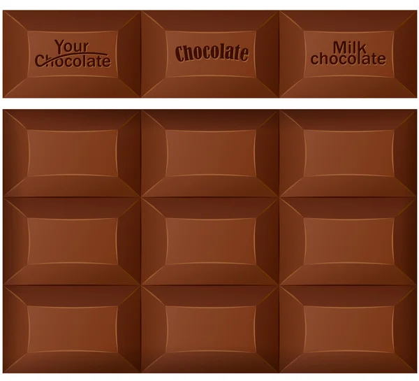 Шоколад у плитці — стоковий вектор