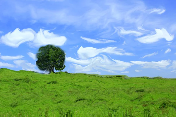 Impressionistische landschap — Stockfoto