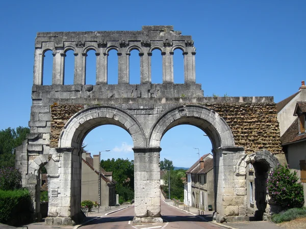 stock image Roman town gate in Autun, France