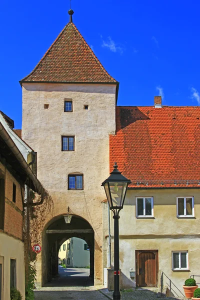 Portão da cidade medieval em Pappenheim, Baviera — Fotografia de Stock