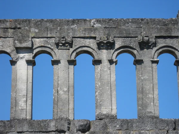 Roman town-gate Porte d 'Arroux, Autun, Frankrike – stockfoto