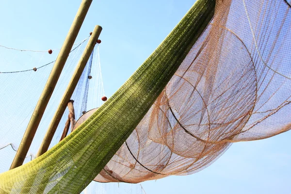 Рыбацкие сети — стоковое фото
