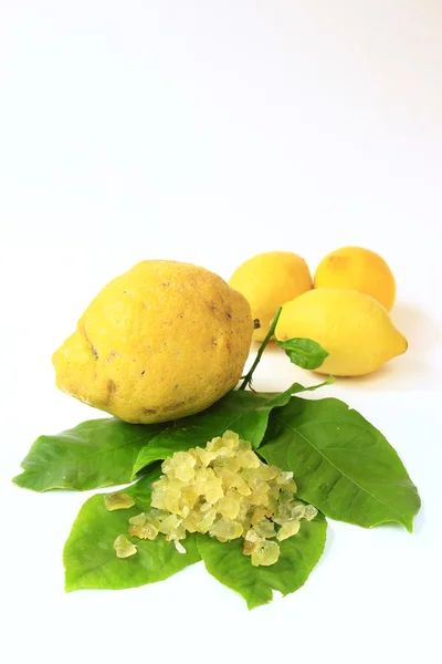 Scorza di limone candita — Foto Stock