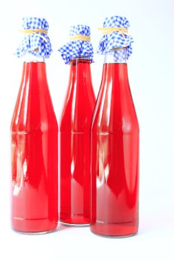 Fruit wine made from red currants clipart