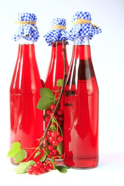 Fruit wine made from red currants clipart