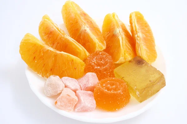 Makanan penutup oranye — Stok Foto