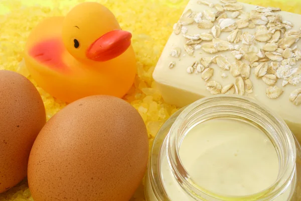 Crema de huevo — Foto de Stock
