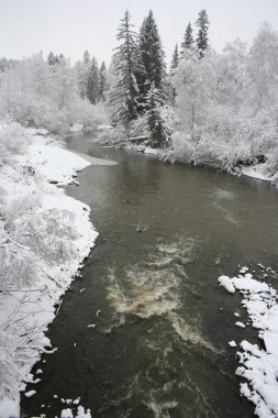 Winter River clipart