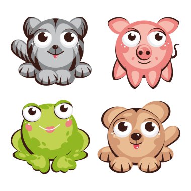 Cute animals clipart