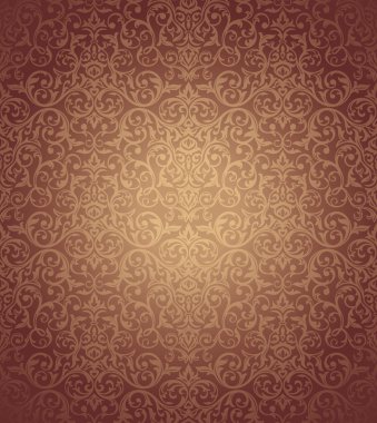 Floral seamless wallpaper clipart