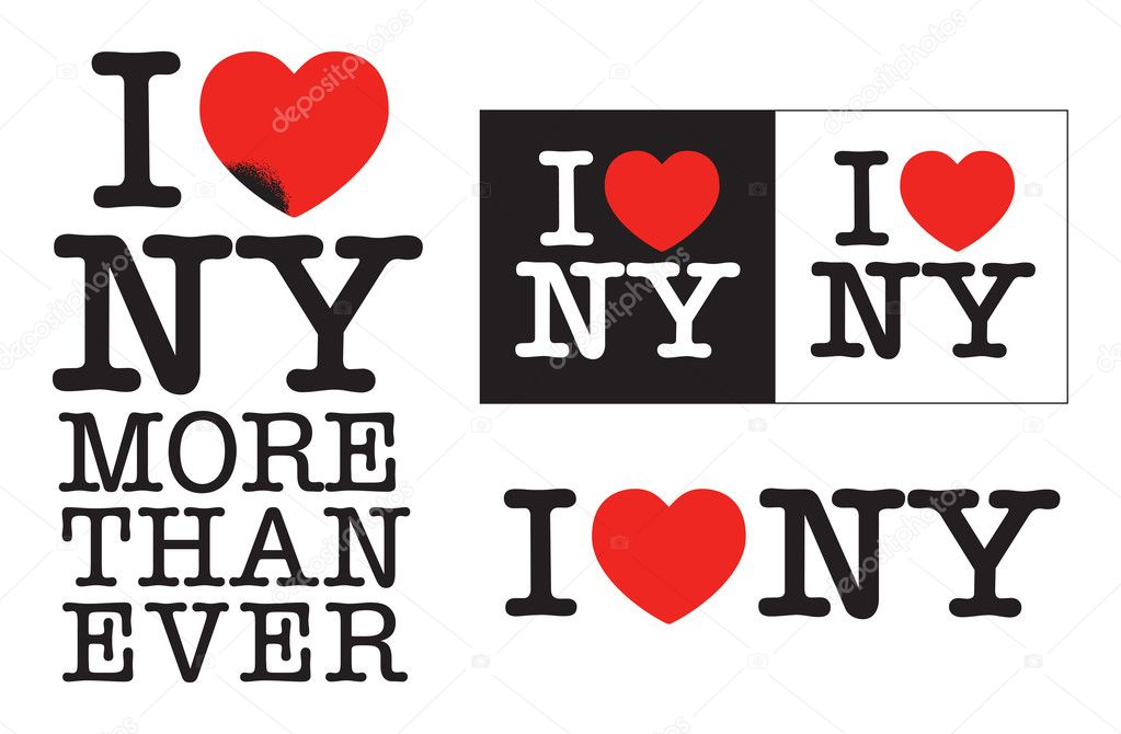Download I love NY — Stock Vector © Thomaspajot #10020411