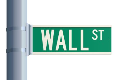 Wall Street sign clipart