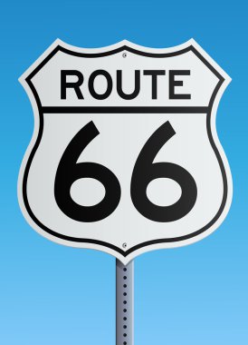 Route 66 sign clipart