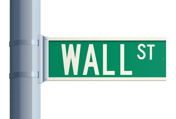 Wall street teken — Stockvector