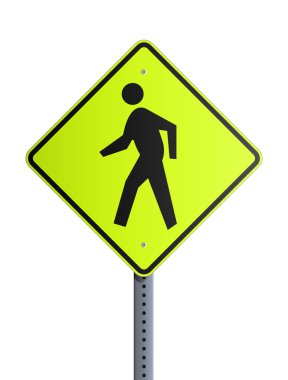 Crosswalk roadsign clipart