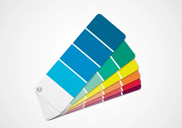 Carta de colores — Vector de stock