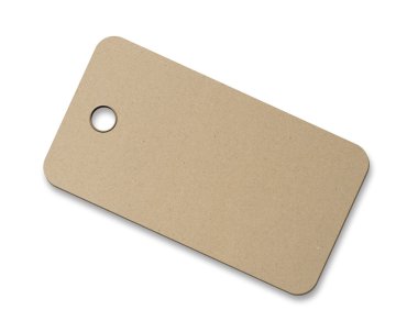 Cardboard blank label clipart