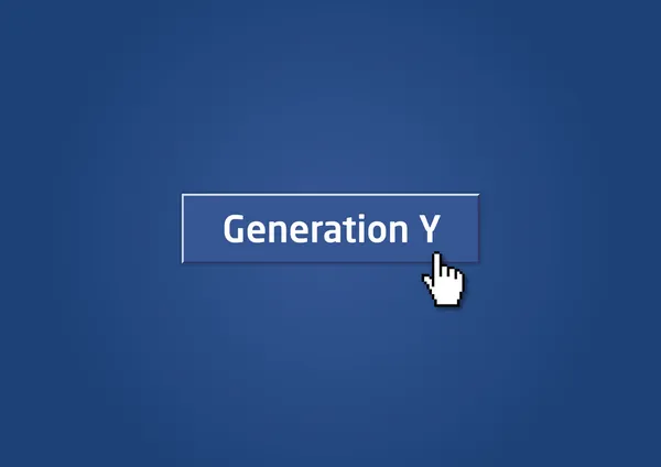 Y generáció — Stock Vector
