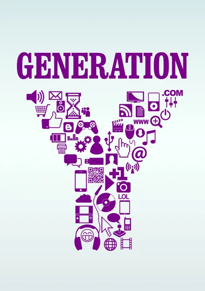 Generation Y — Stock Vector