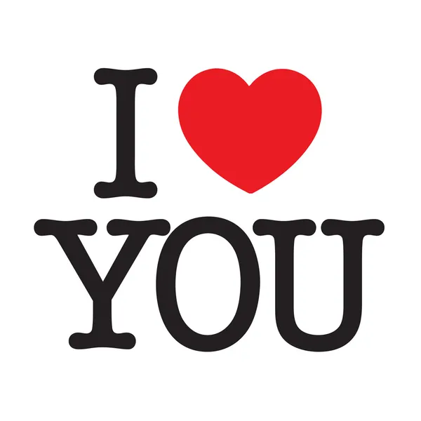 I Love You — Stock Vector