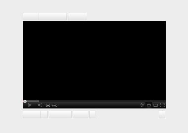 Video player 3 clipart