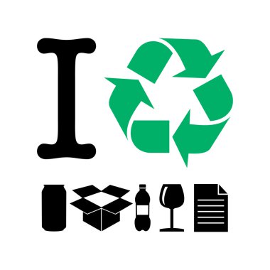 I recycle clipart