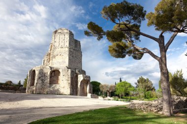 Tour Magne monument in Nimes clipart